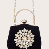 Black Beading Handbag