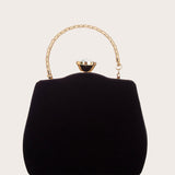 Black Beading Handbag