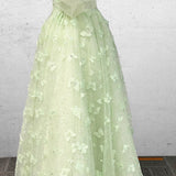 Boho A-Line Sweetheart Green Floor-Length Quinceanera Dress