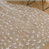 Cute Butterfly Cathedral Veil Bridal Veil Wedding Veil