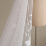 Delicate 3D Flower Lace Cathedral Veil Bridal Veil Wedding Veil