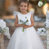 Madison Satin Tulle Flower Girl Dress