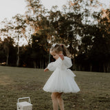 Elle Long Sleeves Flower Girl Dress