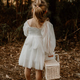 Elle Long Sleeves Flower Girl Dress