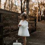 Elle Long Sleeves Flower Girl Dress