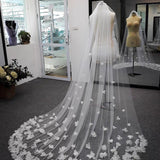 Exquise 3D Flower Lace Cathedral Veil Bridal Veil Wedding Veil