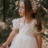 Liliana Square Neckline Flower Girl Dress