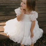 Liliana Square Neckline Flower Girl Dress