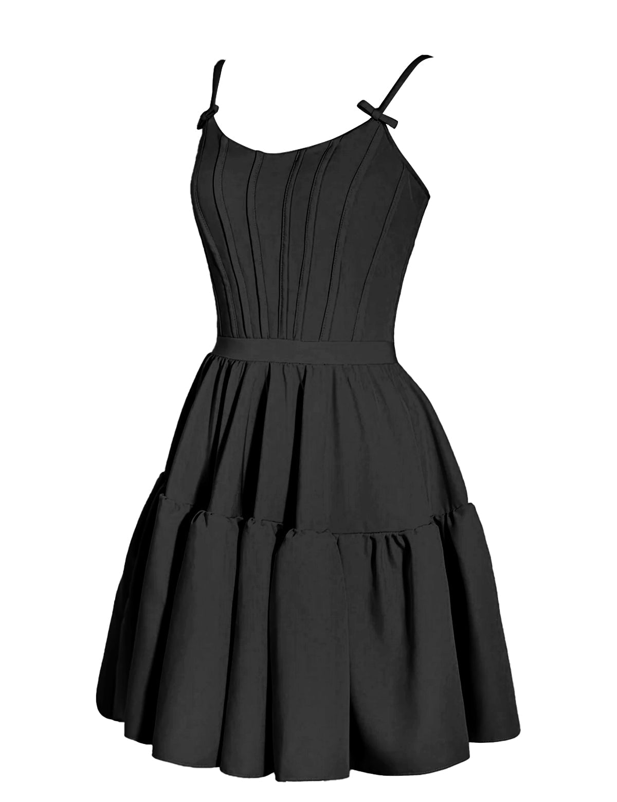 Mabel |A-line Ruffled Lace-Up Homecoming Dress