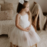 Vivian Tie-Strap Tulle Flower Girl Dress