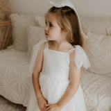 Vivian Tie-Strap Tulle Flower Girl Dress