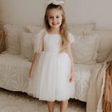 Vivian Tie-Strap Tulle Flower Girl Dress