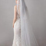 Ivory Tulle Wedding Veils Bridal Cathedral Veil