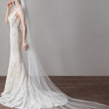 Ivory Tulle Wedding Veils Bridal Cathedral Veil