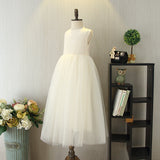 Aria Sequined Tulle Flower Girl Dress