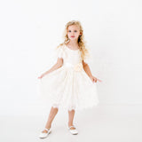 Gianna Vintage Lace Flower Girl Dress