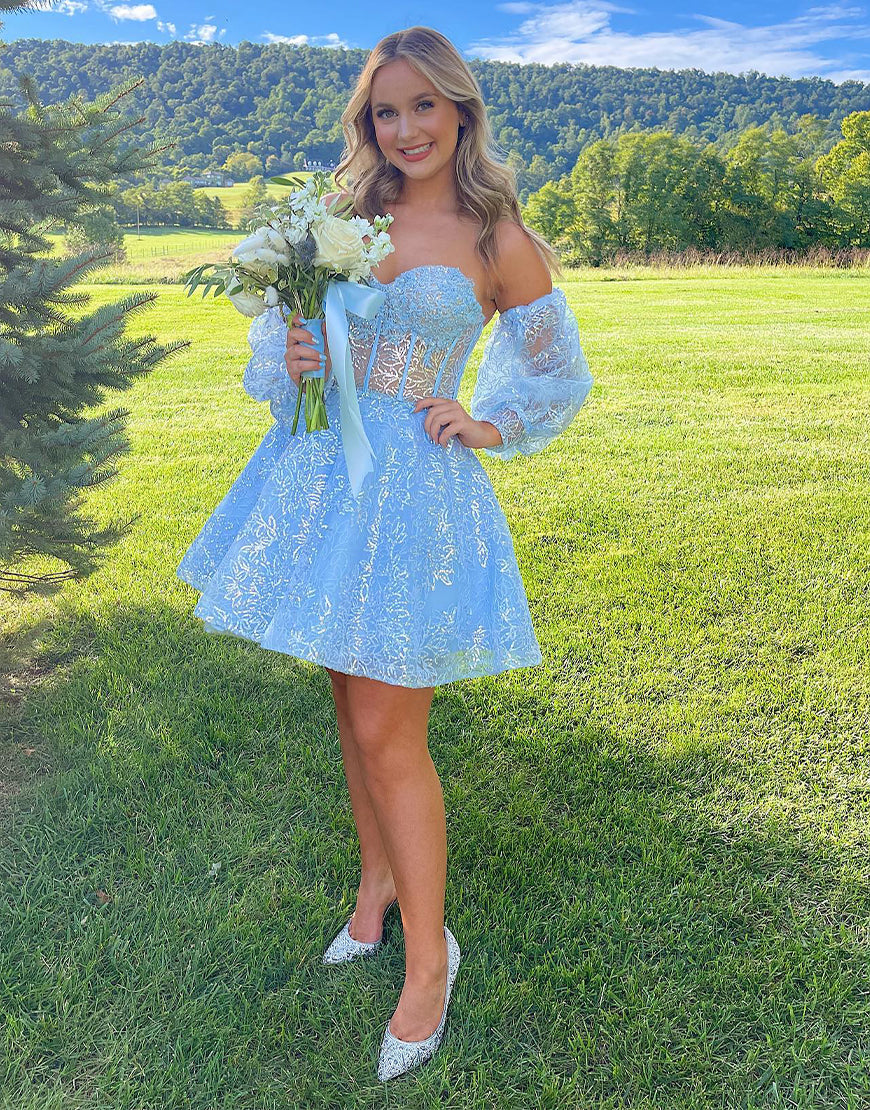 Skylar |A-Line Sweetheart Homecoming Dress