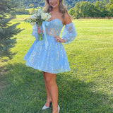 Skylar |A-Line Sweetheart Homecoming Dress