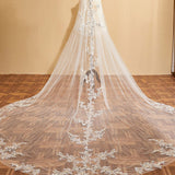 Luxury Sequins Lace Cathedral Train Veil Bridal Veil Wedding Veil