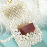 Pearl Square Party Chain Handbag