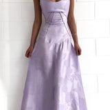 Phantasia | Mermaid Lavender Spaghetti Straps Prom Dress