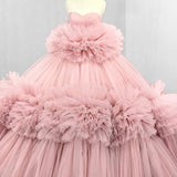 Pink Strapless Sleeveless Ball Gown Corset Quinceanera Dresses