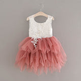 Layered Tulle Flower Girl Dress