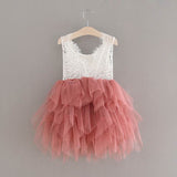 Layered Tulle Flower Girl Dress