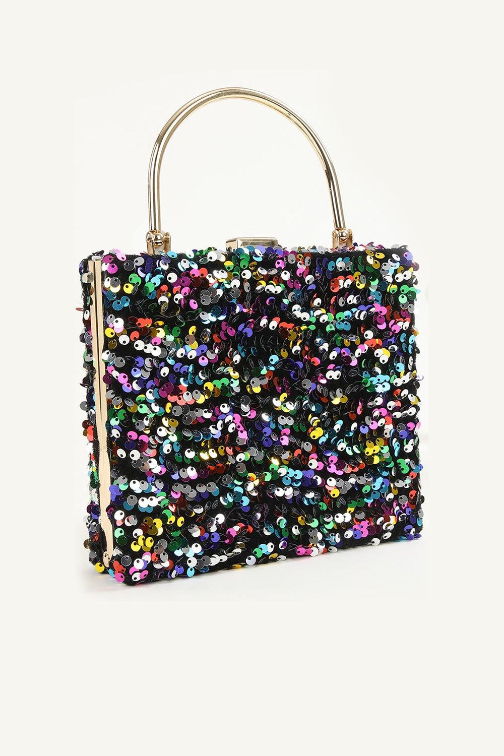 Sequins Black Prom Handbag