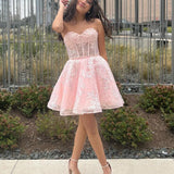 Skylar |A-Line Sweetheart Homecoming Dress