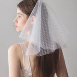 Shoulder Length Ivory Wedding Veils