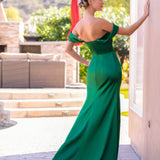 Trumpet/Mermaid Off-the-Shoulder Satin Evening Dress