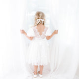 Gianna Vintage Lace Flower Girl Dress