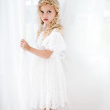 Gianna Vintage Lace Flower Girl Dress